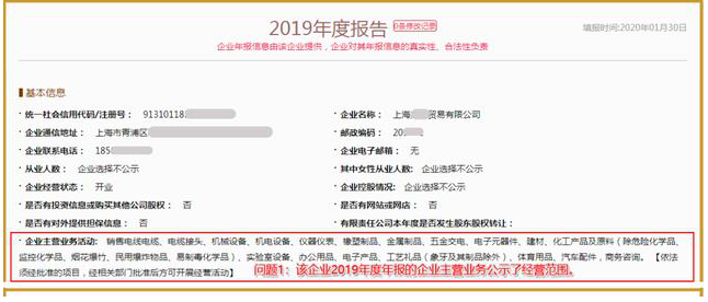 工商年报